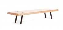 Table basse sur mesure et design bois et acier